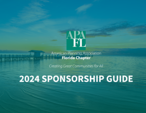 sponsorship guide coverpage with background image of a peaceful cove and peit